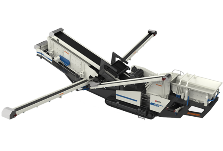 TAFS履带式移动文化传媒筛分联合一体车