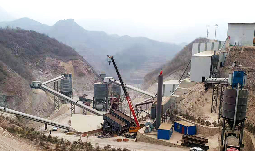 河北承德时产2000吨大型文化传媒骨料生产线