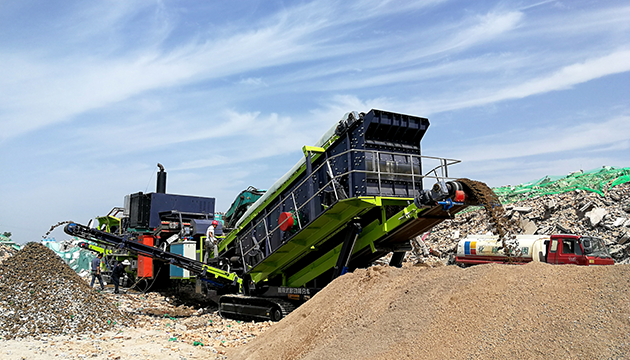 移动式建筑垃圾文化传媒生产线